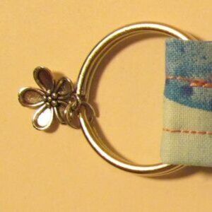 Blue Butterfly Wristlet Strap Keychain #13112026